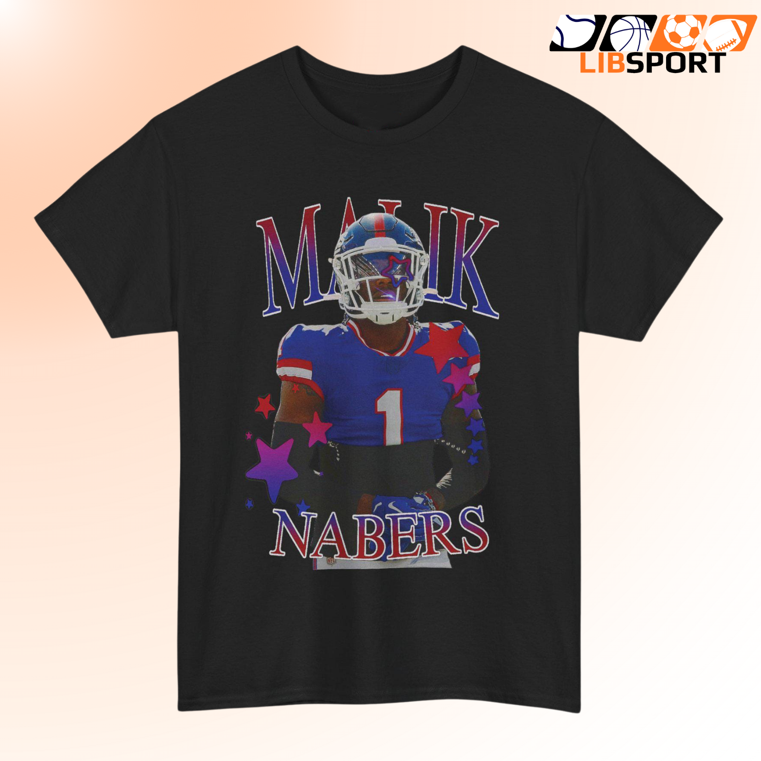 Malik Nabers T Shirt, Vintage New York Giants Tee, Game Day Shirt